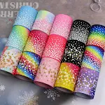 Nœuds de Cheveux 75mm Tresse Lumineuse Filée Rubans Couleur Unie Arc-en-ciel Bronzant Fluorescent Parfaits pour Créations et Coiffures — photo 6
