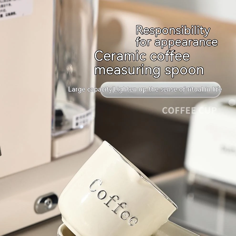 Title 1, Espresso Cup With Scale Ceramic Coffee Measurin...