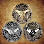6-Pack DND Dice Wheel Gift Box Set, Retro Wheel Metal Polyhedral Board Game Prop, Desktop Role Playing Decoration Collec — photo 9
