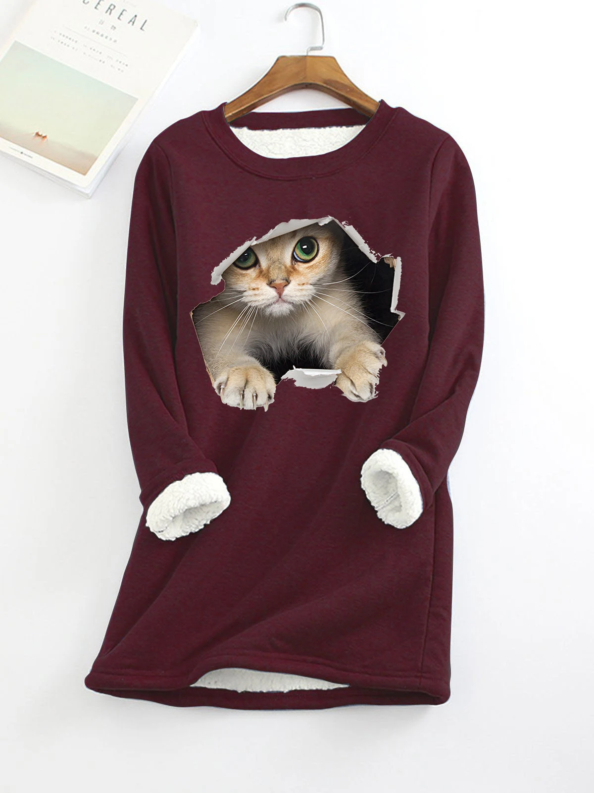 Autumn And Winter New Fleece-lined Thermal Bottoming Shirt Big Sale Printing — photo 4
