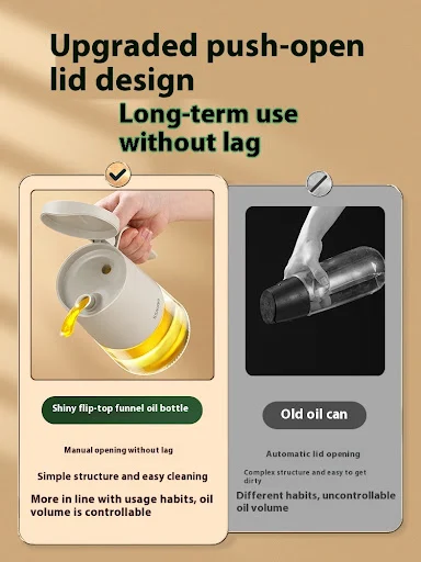 Title 3, Household kitchen glass oiler, large capacity, ...
