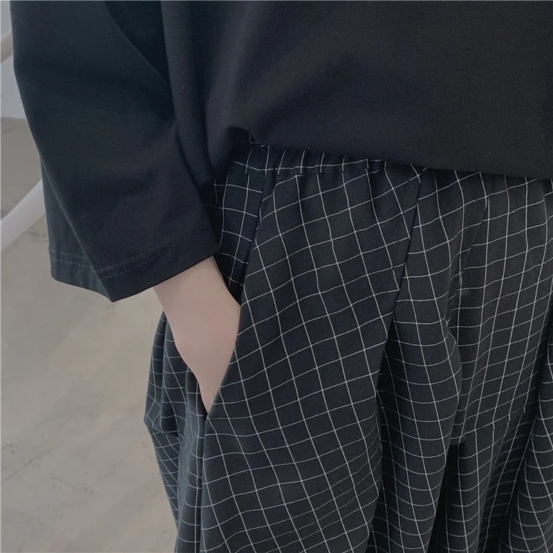 Title 5, Saia Feminina Plaid Design Verão Mid-Length A-L...