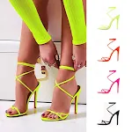 Women's Fashion Cross Strap Fish Mouth Thick Heel Sandals. Comfortable, stylish summer footwear, perfect for everyday we — photo 1