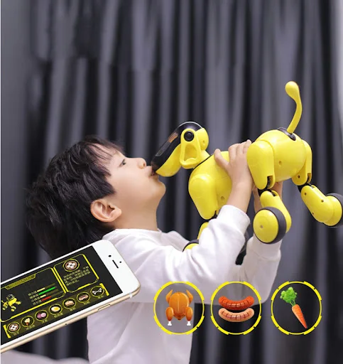 Title 4, Remote control dialogue robot dog Interactive t...