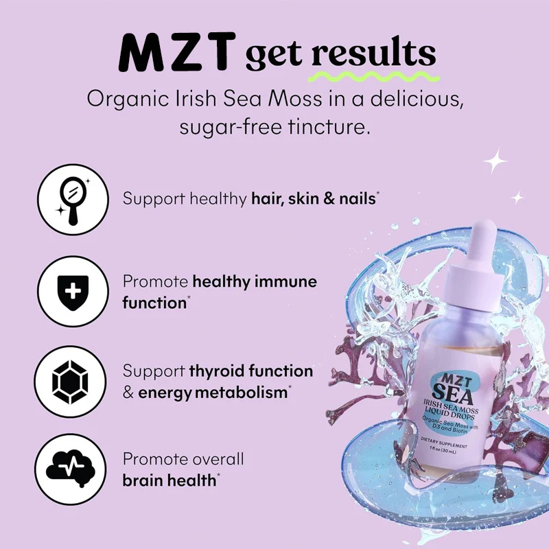 Ireland Seaweed Organic Liquid Drops Natural Health Boost from the Ocean Daily Supplement Rich in Essential Nutrients Su — photo 4