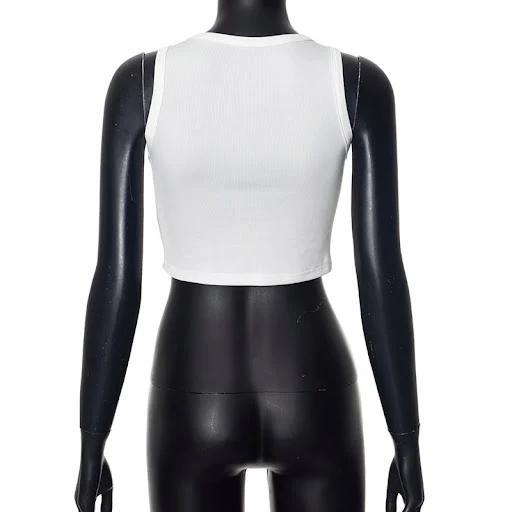 Title 13, Comfortable Round Neck Letter Print Vest Sleeve...