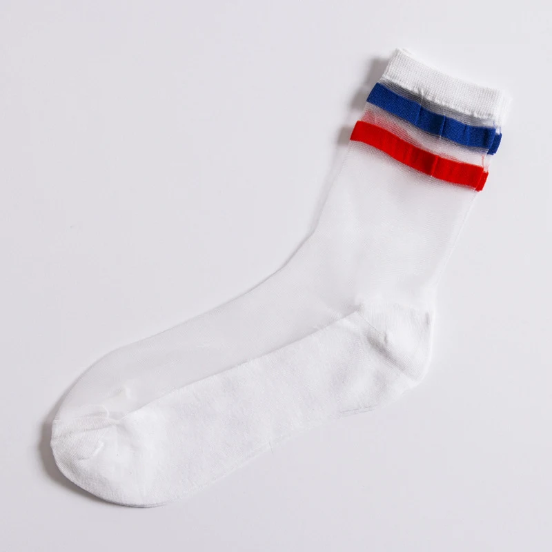 Japanse college-stijl gestreepte sokken. Comfortabele en ademende sokken voor studenten, perfect voor een casual en modieuze dagelijkse look. — foto 4