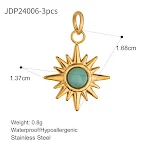 Colar pingente com retenção de cor em gotas de óleo. Joia elegante e duradoura que realça seu estilo. Cores vibrantes por mais tempo. — foto 16