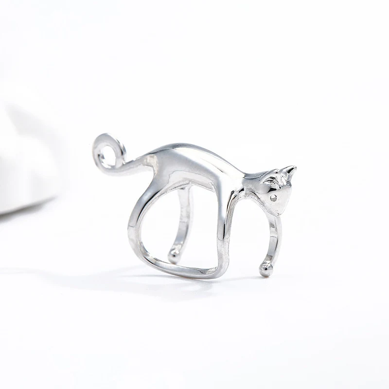Brincos Criativos de Gatinho Fofos Sem Furo, Clip Osso da Orelha. Moda divertida e charmosa! Perfeitos para um visual único. — foto 3