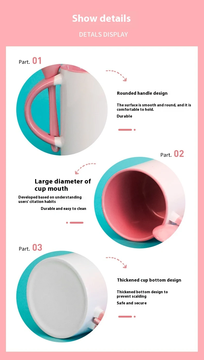 Title 4, DIY Inner Color Handle Coated White Mug, perfec...