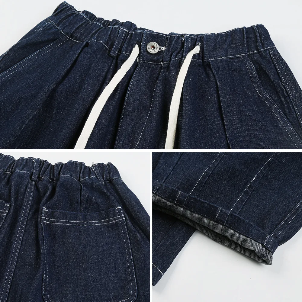 Jeans da lavoro da uomo a gamba larga affusolata, comfort e stile per la vita di tutti i giorni, perfetti per il lavoro — foto 3