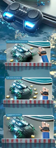Title 4, Armored Stunt Water Bomb Tank Childrens Toy Re...
