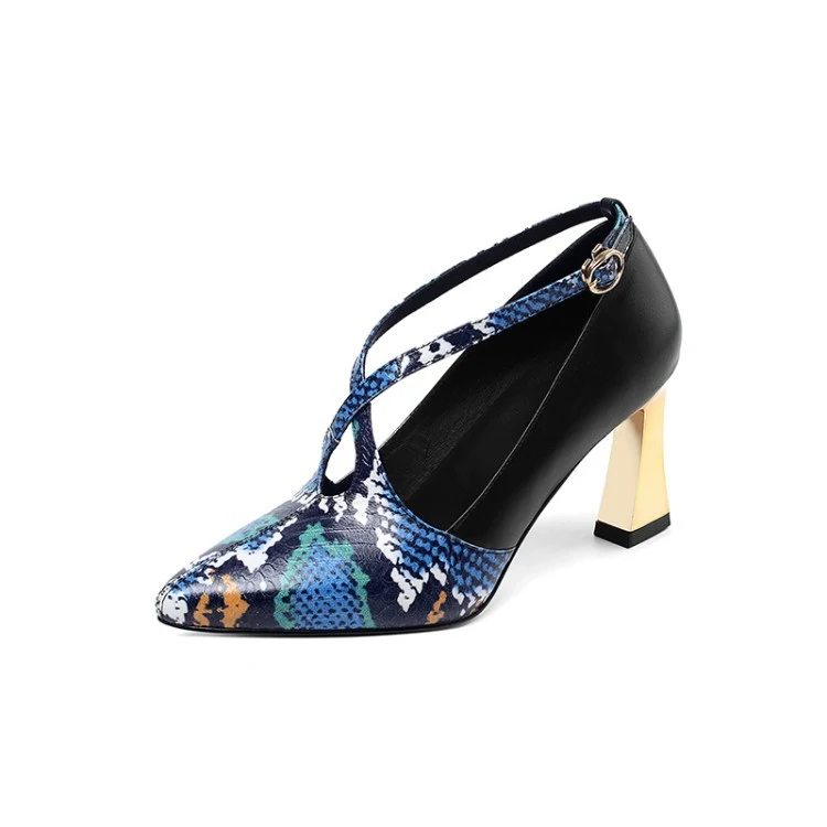 Women's high-heeled pointed toe deep mouth single shoes. Elegant and comfortable footwear, perfect for adding style to a — photo 2