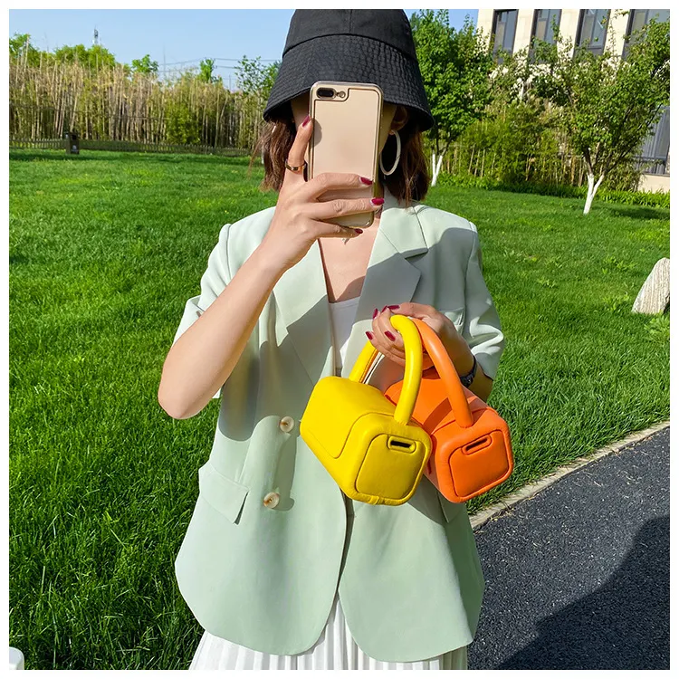Title 7, Portable Pillow Simple Candy Color One-shoulder...
