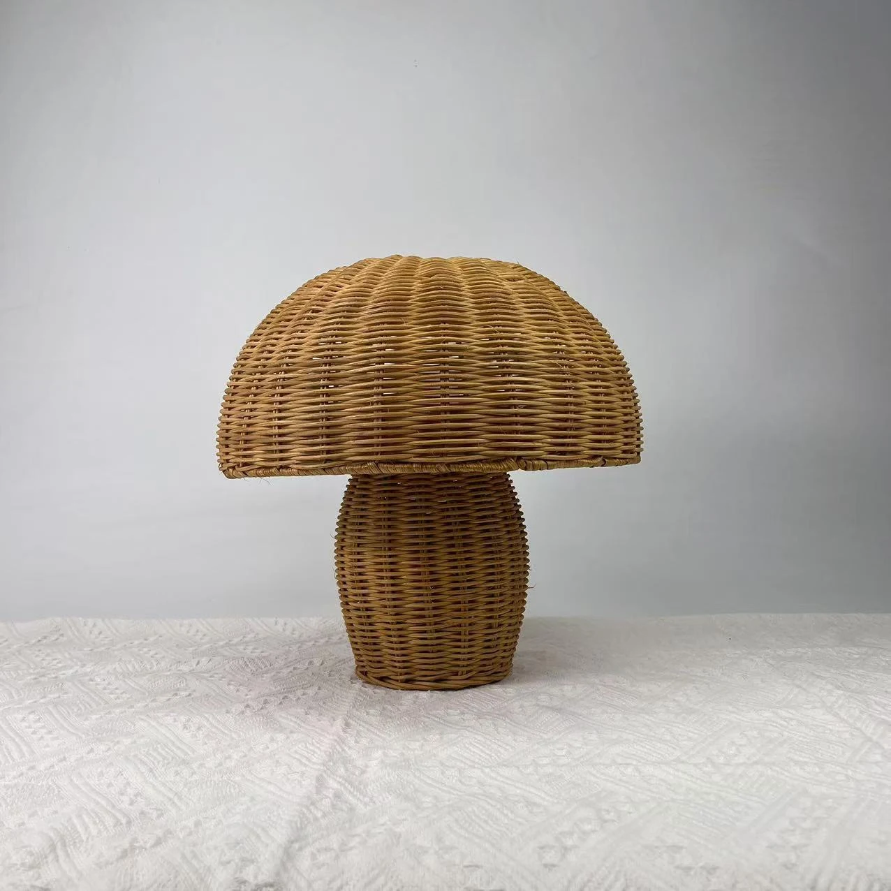 Bohemian Style Woven Table Lamp for Bedside. Add a touch of style to your bedroom. This decorative lamp creates a cozy a — photo 3