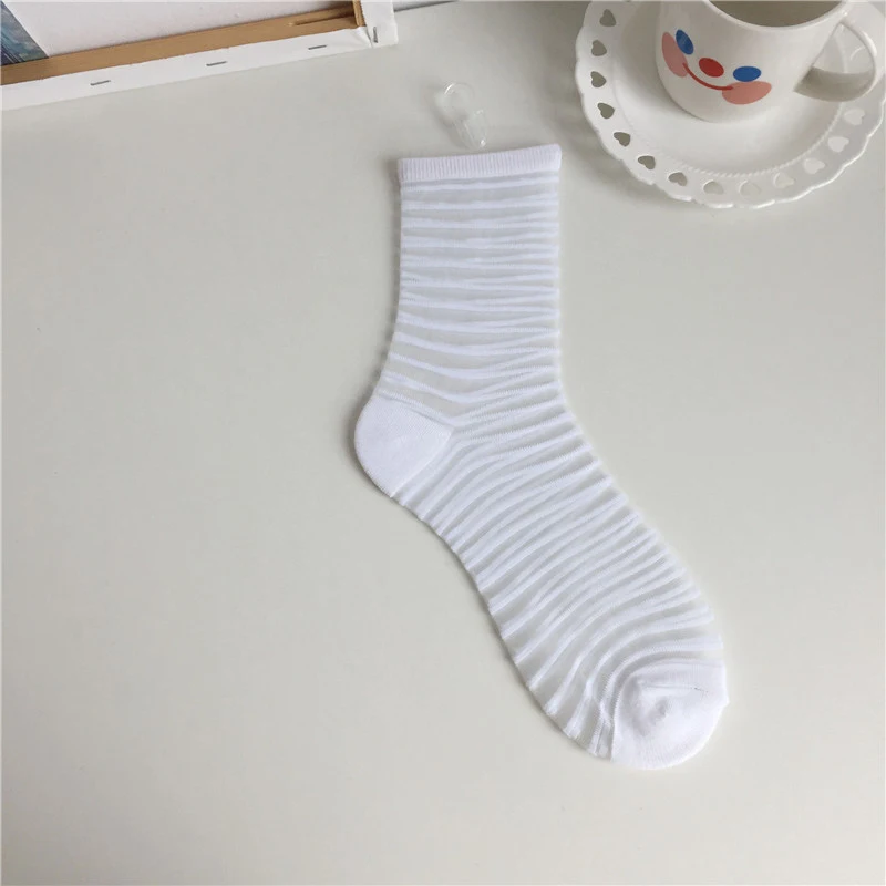 Title 3, Transparent Glass Stockings Crystal Socks Polka...