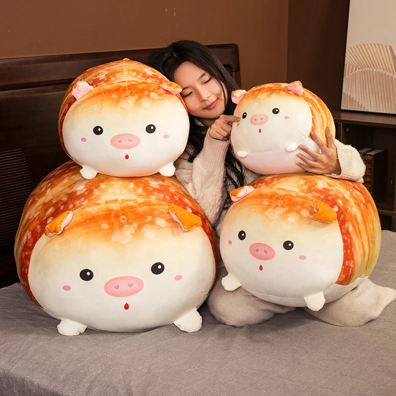 Cute And Cute Bread Pet Fat Pig Doll Plush Toy, a soft and cuddly companion, perfect for snuggling, a delightful gift fo — photo 1