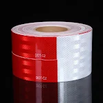 Fita DOT-C2 Vermelha e Branca Filme Refletivo para Segurança Veicular. Garanta visibilidade e proteção para caminhões e reboques. — foto 6