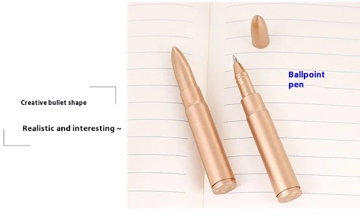 Title 2, Creative Retro Bullet-shaped Ballpoint Pen Smoo...