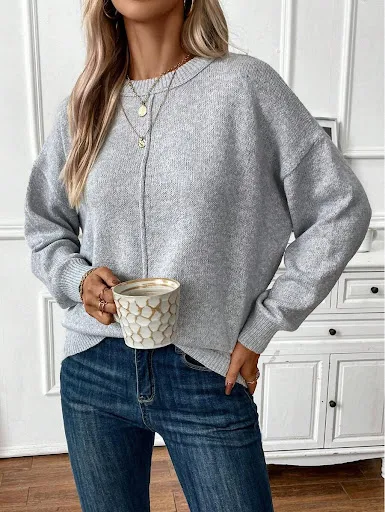Title 7, Pullover maglione lavorato a maglia da donna se...