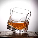 Japanese Style Twisted Whiskey Bar Glass, high-quality foreign glass, elegant design, perfect for enjoying spirits and e — photo 4