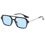 Black frame blue film