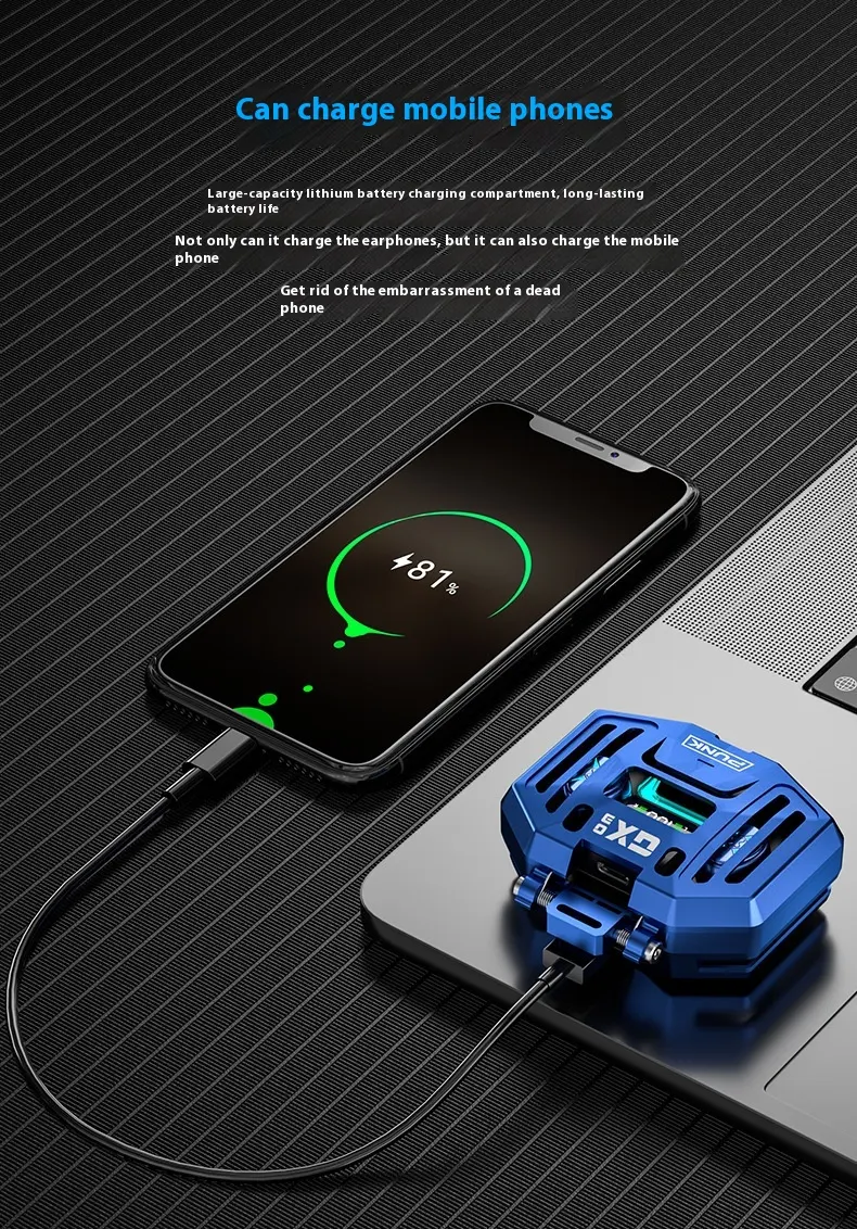 Title 27, DX-03 Mechanical Metal TWS Bluetooth Wireless H...