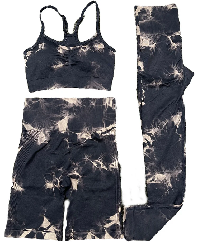 Title 29, Seamless Knitted Tie-dye Yoga Clothes Fitness S...