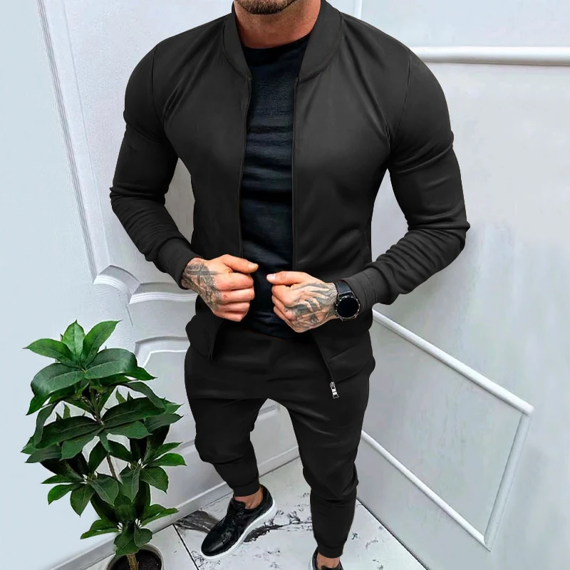 Men's Contrast Color Jacket Spring and Autumn Reversible Stand Collar, the ultimate stylish and versatile outerwear. — photo 5