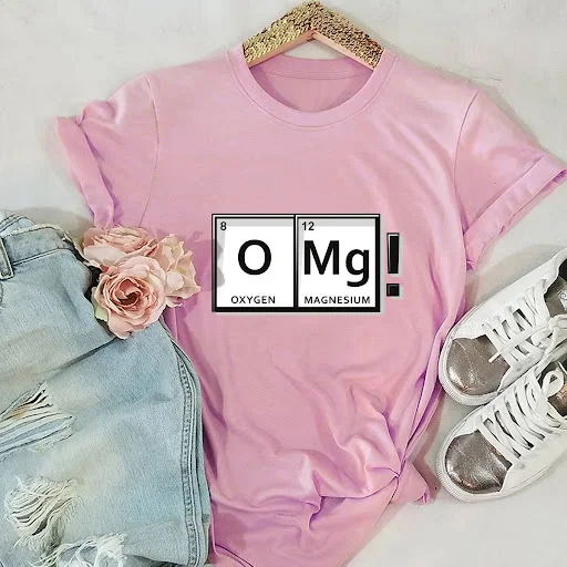 Title 5, Cotton Wacky Humor Letter Large Size Short Slee...