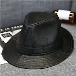 Chapéu Top com textura PU xadrez para moda outono e inverno, elegante e quentinho, ideal para proteção e um toque fashion. — foto 5