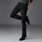 Spring and Summer new men's jeans Korean trend slim fit stretch pants youth black pants. Comfortable, stylish, and perfe — photo 4
