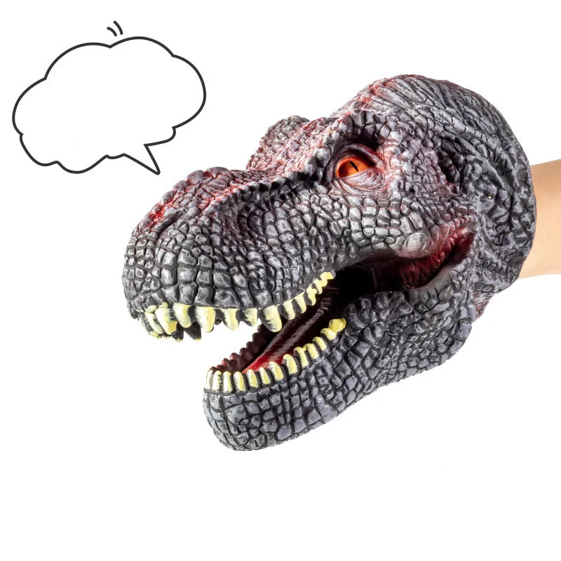 Title 4, Fantoche de mão de dinossauro de borracha macia...