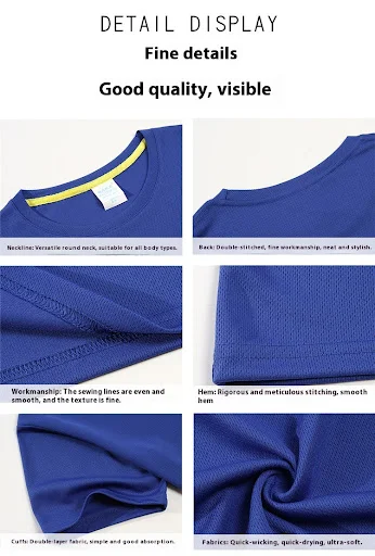 Title 7, Outdoor Round Neck Solid Color Group Advertisin...