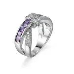 Anel de joia Creative Black Cross Cross Zircon, um acessório elegante e moderno para homens e mulheres, perfeito para expressar seu estilo único. — foto 6