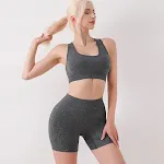 Conjunto de yoga sin costuras de dos piezas para una comodidad total. Disfruta de libertad de movimiento, transpirabilidad y un ajuste perfecto para tus entrenamientos. — foto 14