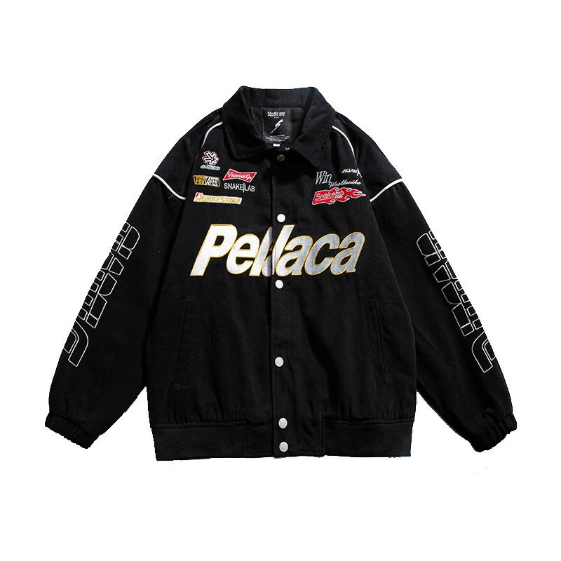 Japanese Campus Trendy Brand Letter Embroidered Coat, a stylish and comfortable outerwear piece, perfect for a casual ye — photo 4