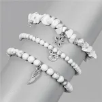 Pulseira Elástica de Pedra Natural Feminina. Elegância e Conforto em um Acessório Versátil para Complementar Seu Look Diário. — foto 15