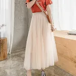 Saia de fada oversized em fio de rede super fino, perfeita para um visual etéreo e encantador. Ideal para fãs de fadas e um estilo único. — foto 2