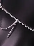 Women's Heart Sequins Acrylic Metal Chain Stitching Halterneck Vest. A stylish top for a night out or special occasion. — photo 5
