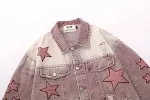 Men's Five-Pointed Star Embroidery Denim Jacket. Elevate your casual style with this unique denim jacket featuring a str — photo 5