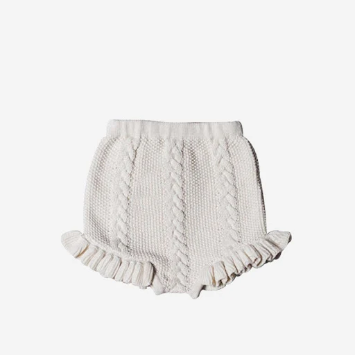 Title 2, Shorts finos de malha rendada para meninas. Con...
