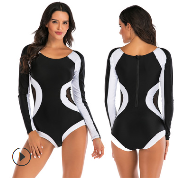 Eén stuk surfpak met lange mouwen Superieure bescherming tegen zon en warmte voor lange surfsessies. Perfect voor surfers. — foto 7
