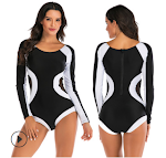 Eén stuk surfpak met lange mouwen Superieure bescherming tegen zon en warmte voor lange surfsessies. Perfect voor surfers. — foto 7
