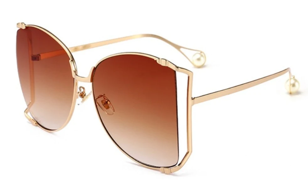 Title 14, Square Sunglasses Women Metal Frame Fashion