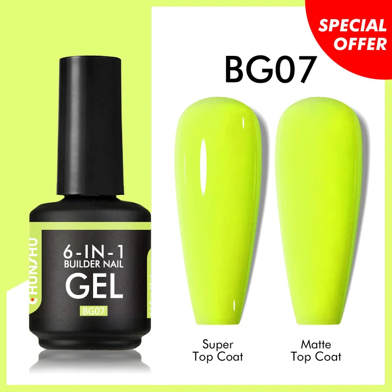6 IN 1 Extension Gel 15ML Builder Nail Gel for perfect nails. Build, sculpt, extend, repair and strengthen. Achieve last — photo 14