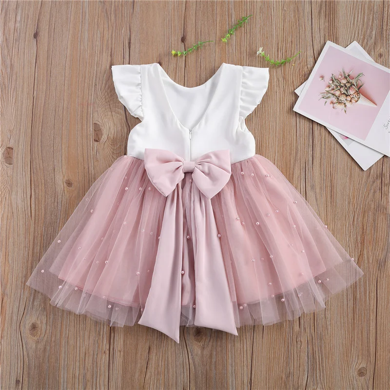 Title 6, Vestido com laço de cor sólida europeu e americ...