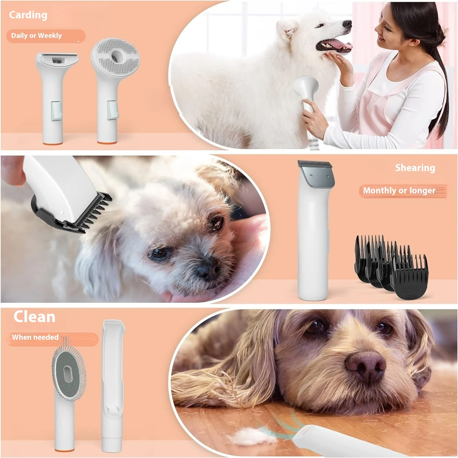 Title 4, Multifunctional Pet Hair Conditioner Dog Vacuum...