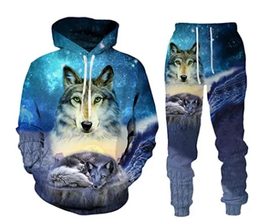 Title 6, Moletom e Calças com Estampa 3D Nova Moda. Conf...
