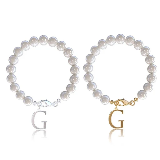 Title 8, Bracciale con lettere Abito in acciaio inossida...